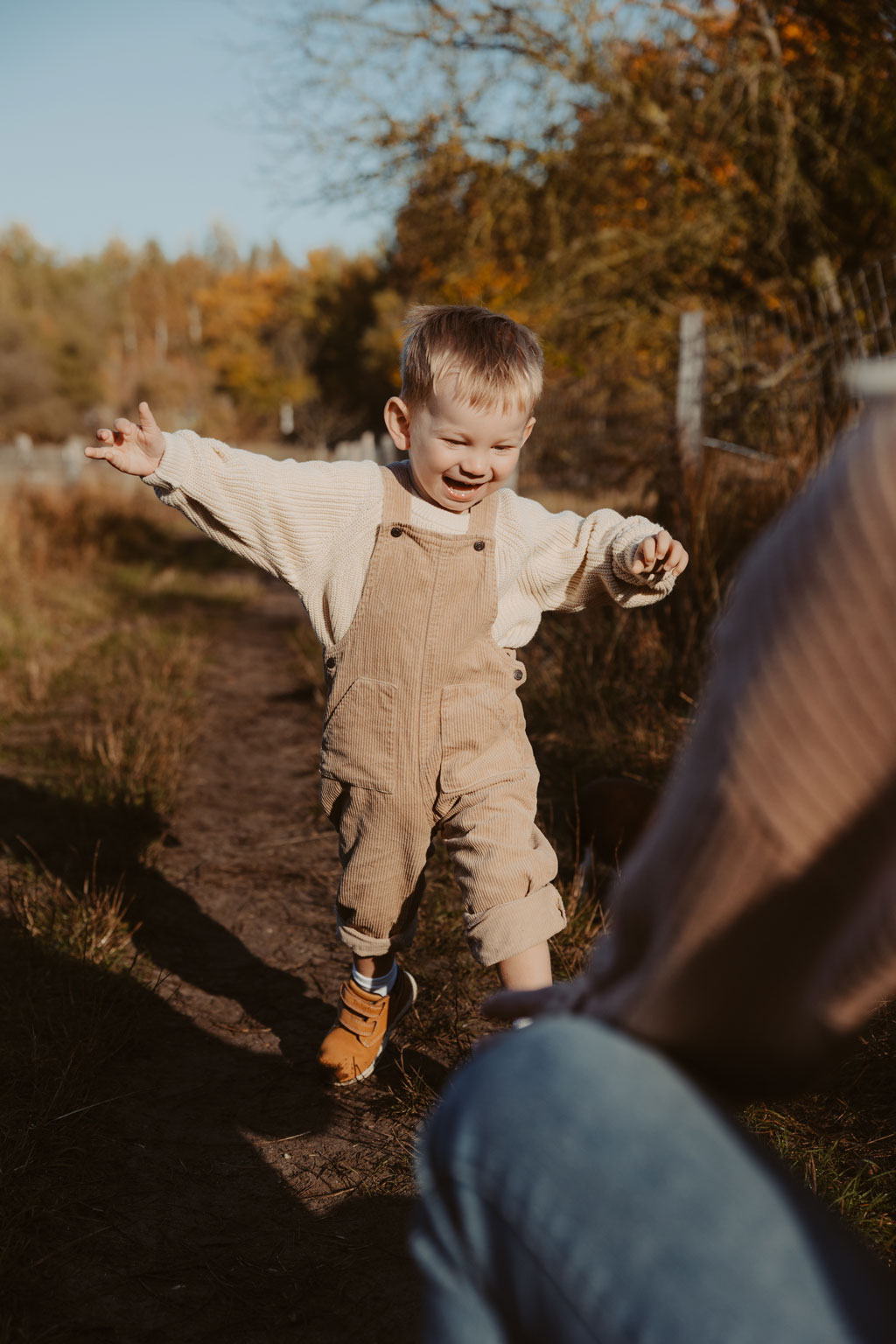 familienfotos familienfotografie kindefotos in Berlin Karlshorst in der Natur mit mama und Sohn. familienfotoshooting zu zweit im freuen mit Schafen auf einem Feld.